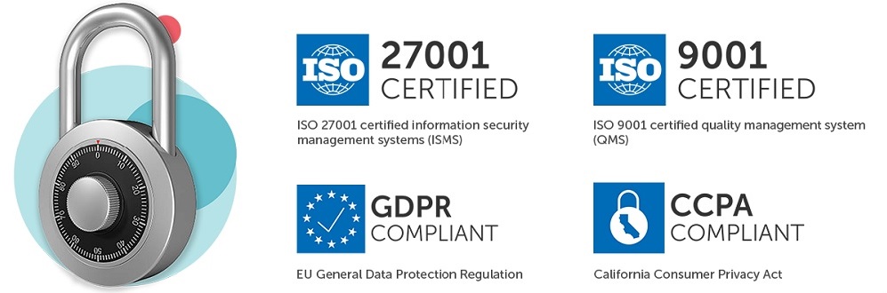 ISO sertifications and lock image