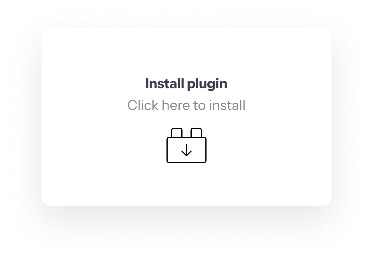 Install plugin icon