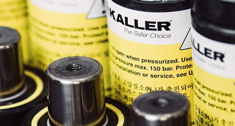 KALLER gas springs for industrial tooling applications