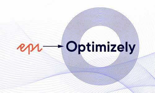 Illustration of episerver logo becoming Optimizely logo